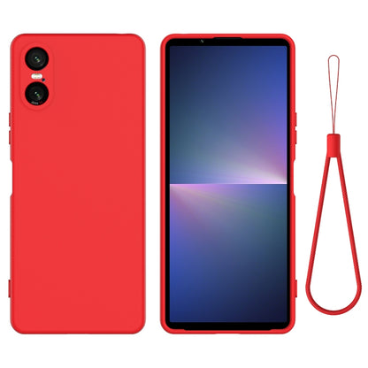 เคสโทรศัพท์กันกระแทกซิลิโคนเหลวสีบริสุทธิ์, For Sony Xperia 10 VII, For Sony Xperia 1 VII, For Sony Xperia 10 VI, For Sony Xperia 1 VI, For Sony Xperia 5 V, For Sony Xperia 1 V, For Sony Xperia 10 V