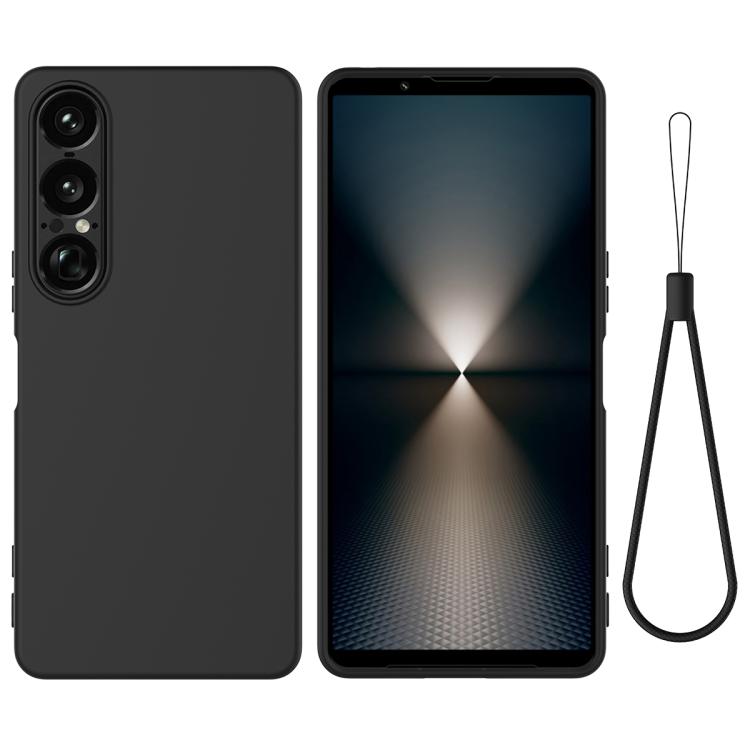 เคสโทรศัพท์กันกระแทกซิลิโคนเหลวสีบริสุทธิ์, For Sony Xperia 10 VII, For Sony Xperia 1 VII, For Sony Xperia 10 VI, For Sony Xperia 1 VI, For Sony Xperia 5 V, For Sony Xperia 1 V, For Sony Xperia 10 V