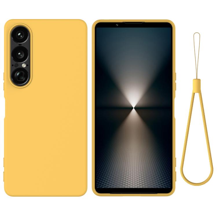 เคสโทรศัพท์กันกระแทกซิลิโคนเหลวสีบริสุทธิ์, For Sony Xperia 10 VII, For Sony Xperia 1 VII, For Sony Xperia 10 VI, For Sony Xperia 1 VI, For Sony Xperia 5 V, For Sony Xperia 1 V, For Sony Xperia 10 V