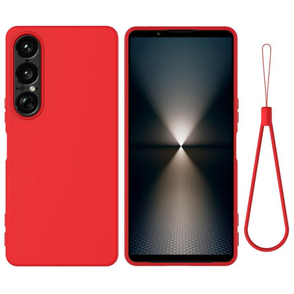 เคสโทรศัพท์กันกระแทกซิลิโคนเหลวสีบริสุทธิ์, For Sony Xperia 10 VII, For Sony Xperia 1 VII, For Sony Xperia 10 VI, For Sony Xperia 1 VI, For Sony Xperia 5 V, For Sony Xperia 1 V, For Sony Xperia 10 V