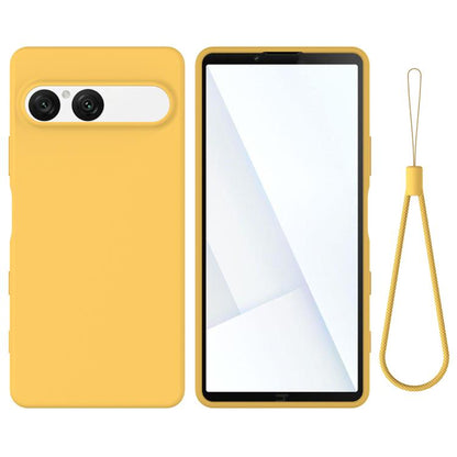 เคสโทรศัพท์กันกระแทกซิลิโคนเหลวสีบริสุทธิ์, For Sony Xperia 10 VII, For Sony Xperia 1 VII, For Sony Xperia 10 VI, For Sony Xperia 1 VI, For Sony Xperia 5 V, For Sony Xperia 1 V, For Sony Xperia 10 V
