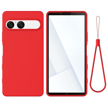 เคสโทรศัพท์กันกระแทกซิลิโคนเหลวสีบริสุทธิ์, For Sony Xperia 10 VII, For Sony Xperia 1 VII, For Sony Xperia 10 VI, For Sony Xperia 1 VI, For Sony Xperia 5 V, For Sony Xperia 1 V, For Sony Xperia 10 V