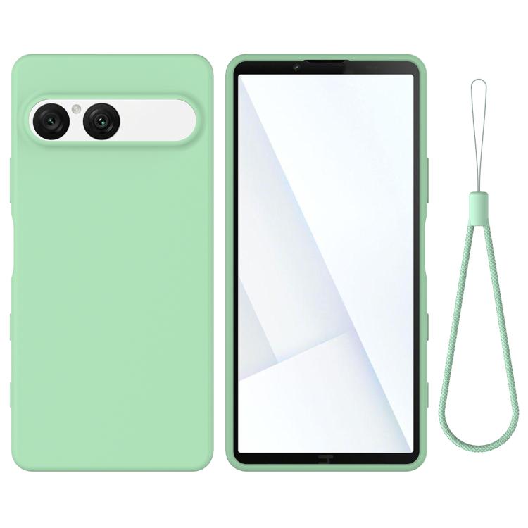 เคสโทรศัพท์กันกระแทกซิลิโคนเหลวสีบริสุทธิ์, For Sony Xperia 10 VII, For Sony Xperia 1 VII, For Sony Xperia 10 VI, For Sony Xperia 1 VI, For Sony Xperia 5 V, For Sony Xperia 1 V, For Sony Xperia 10 V