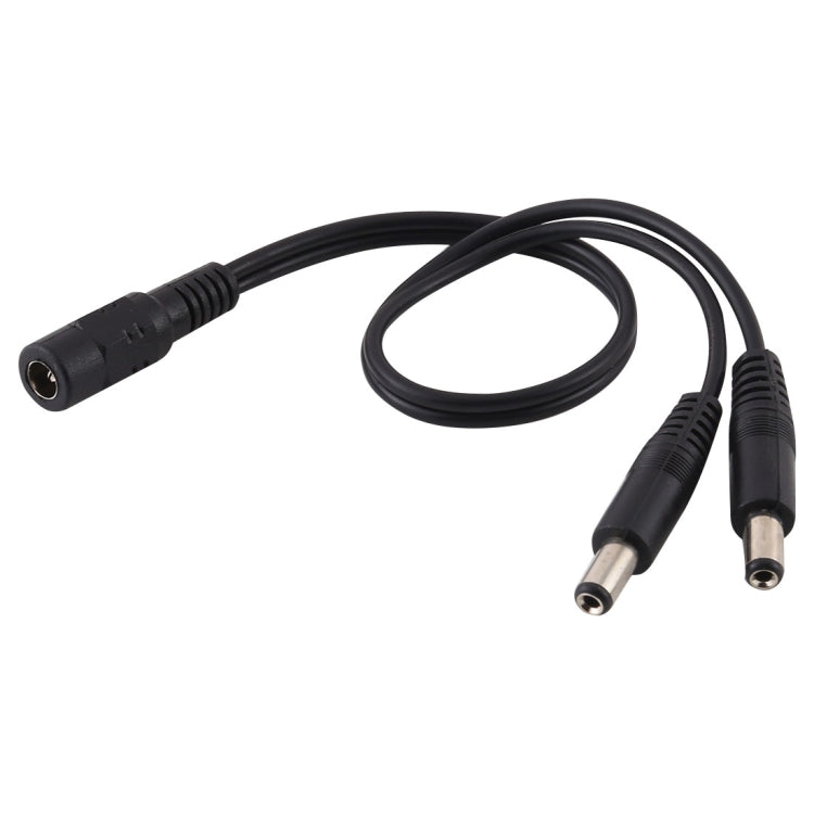 5.5 x 2.1 มม. 1 ถึง 2 ปลั๊กตัวเมียถึงตัวผู้ปลั๊ก DC Power Splitter สายไฟอะแดปเตอร์, ความยาวสายเคเบิล: 30 ซม.