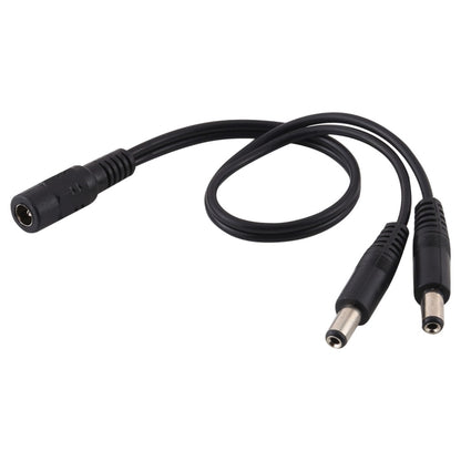 5.5 x 2.1 มม. 1 ถึง 2 ปลั๊กตัวเมียถึงตัวผู้ปลั๊ก DC Power Splitter สายไฟอะแดปเตอร์, ความยาวสายเคเบิล: 30 ซม.