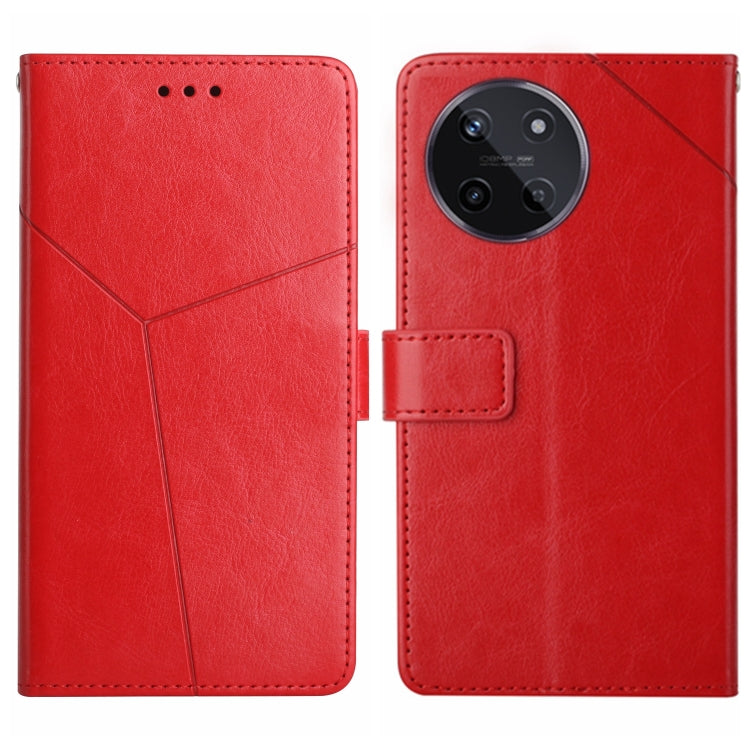 HT01 เคสโทรศัพท์หนังพลิกลายรูปตัว Y, For Realme 12+ Global, For Realme 12 Pro/12 Pro+ Global, For Realme C67 4G, For Realme 11 5G Global, For Realme C53, For Realme 11 4G Global, For Realme C65 4G