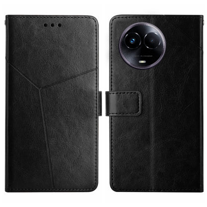HT01 เคสโทรศัพท์หนังพลิกลายรูปตัว Y, For Realme 12+ Global, For Realme 12 Pro/12 Pro+ Global, For Realme C67 4G, For Realme 11 5G Global, For Realme C53, For Realme 11 4G Global, For Realme C65 4G