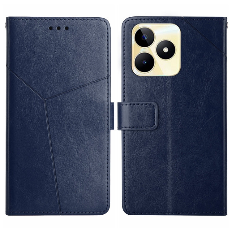 HT01 เคสโทรศัพท์หนังพลิกลายรูปตัว Y, For Realme 12+ Global, For Realme 12 Pro/12 Pro+ Global, For Realme C67 4G, For Realme 11 5G Global, For Realme C53, For Realme 11 4G Global, For Realme C65 4G