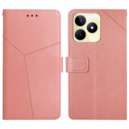 HT01 เคสโทรศัพท์หนังพลิกลายรูปตัว Y, For Realme 12+ Global, For Realme 12 Pro/12 Pro+ Global, For Realme C67 4G, For Realme 11 5G Global, For Realme C53, For Realme 11 4G Global, For Realme C65 4G
