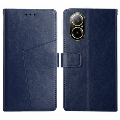 HT01 เคสโทรศัพท์หนังพลิกลายรูปตัว Y, For Realme 12+ Global, For Realme 12 Pro/12 Pro+ Global, For Realme C67 4G, For Realme 11 5G Global, For Realme C53, For Realme 11 4G Global, For Realme C65 4G