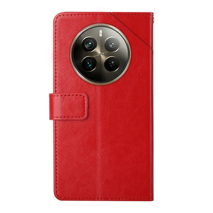 HT01 เคสโทรศัพท์หนังพลิกลายรูปตัว Y, For Realme 12+ Global, For Realme 12 Pro/12 Pro+ Global, For Realme C67 4G, For Realme 11 5G Global, For Realme C53, For Realme 11 4G Global, For Realme C65 4G