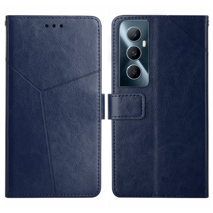 HT01 เคสโทรศัพท์หนังพลิกลายรูปตัว Y, For Realme 12+ Global, For Realme 12 Pro/12 Pro+ Global, For Realme C67 4G, For Realme 11 5G Global, For Realme C53, For Realme 11 4G Global, For Realme C65 4G