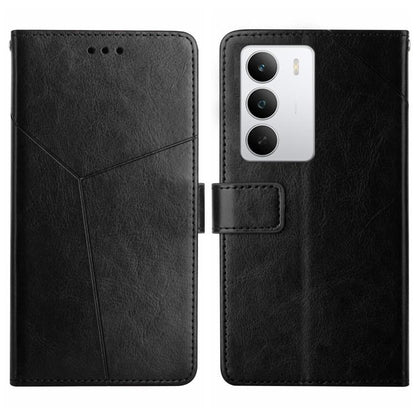 HT01 เคสโทรศัพท์หนังพลิกลายรูปตัว Y, For Realme C100 4G, For Realme C83 5G, For Realme 16 Pro+ 5G, For Realme C85 5G, For Realme C85 Pro 4G, For Realme 15T 5G, For Realme 15 5G Global / 15 Pro 5G Global, For Realme C71 4G, For Realme C75 5G