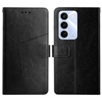 HT01 เคสโทรศัพท์หนังพลิกลายรูปตัว Y, For Realme C100 4G, For Realme C83 5G, For Realme 16 Pro+ 5G, For Realme C85 5G, For Realme C85 Pro 4G, For Realme 15T 5G, For Realme 15 5G Global / 15 Pro 5G Global, For Realme C71 4G, For Realme C75 5G
