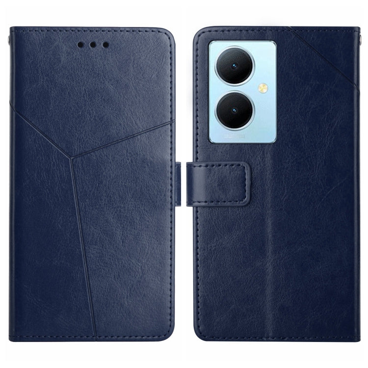 HT01 เคสโทรศัพท์หนังพลิกลายรูปตัว Y, For vivo Y03 4G, For vivo Y200e / Y100 IDN / V30 Lite India 5G, For vivo Y78+