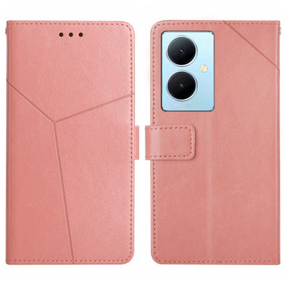 HT01 เคสโทรศัพท์หนังพลิกลายรูปตัว Y, For vivo Y03 4G, For vivo Y200e / Y100 IDN / V30 Lite India 5G, For vivo Y78+