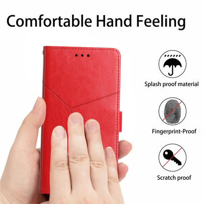 HT01 เคสโทรศัพท์หนังพลิกลายรูปตัว Y, For vivo Y03 4G, For vivo Y200e / Y100 IDN / V30 Lite India 5G, For vivo Y78+