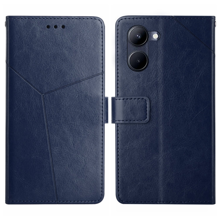 HT01 เคสโทรศัพท์หนังพลิกลายรูปตัว Y, For vivo Y03 4G, For vivo Y200e / Y100 IDN / V30 Lite India 5G, For vivo Y78+