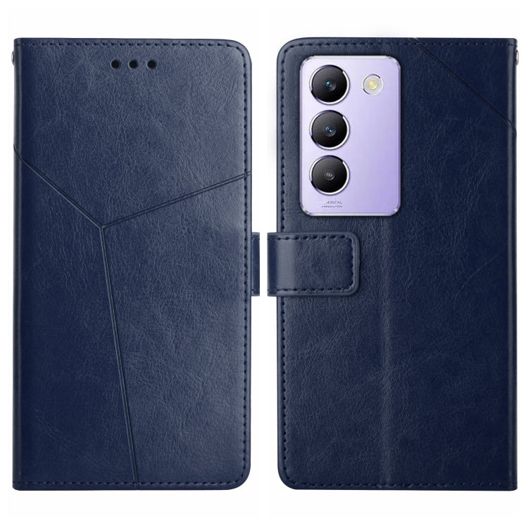 HT01 เคสโทรศัพท์หนังพลิกลายรูปตัว Y, For vivo Y03 4G, For vivo Y200e / Y100 IDN / V30 Lite India 5G, For vivo Y78+