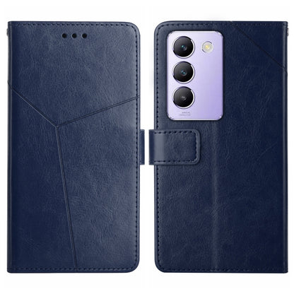 HT01 เคสโทรศัพท์หนังพลิกลายรูปตัว Y, For vivo Y03 4G, For vivo Y200e / Y100 IDN / V30 Lite India 5G, For vivo Y78+