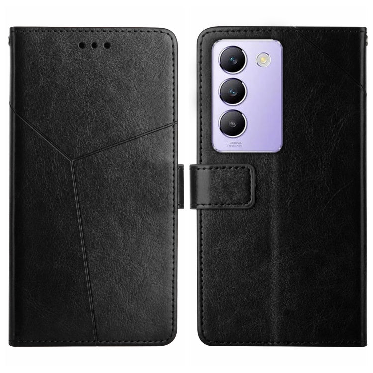 HT01 เคสโทรศัพท์หนังพลิกลายรูปตัว Y, For vivo Y03 4G, For vivo Y200e / Y100 IDN / V30 Lite India 5G, For vivo Y78+