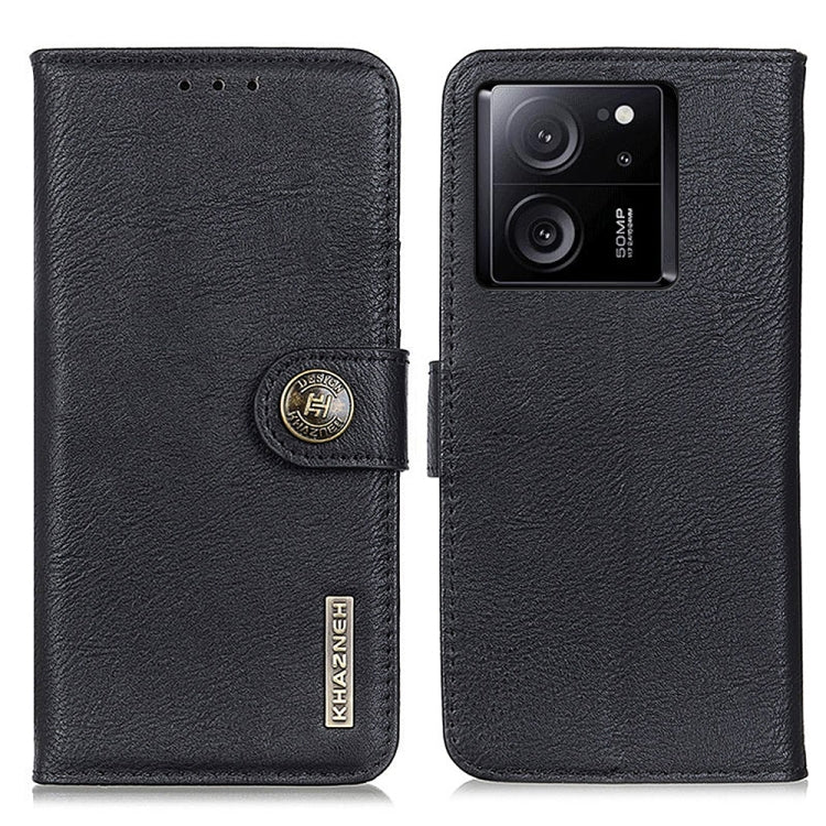 KHAZNEH เคสโทรศัพท์หนังพลิกหนังวัว, For Xiaomi Redmi Note 13 5G Global, For Xiaomi Redmi Note 13 Pro+, For Xiaomi 13T 5G / Redmi K60 Ultra 5G, For Xiaomi Redmi 12 4G, For Xiaomi Redmi Note 12S 4G