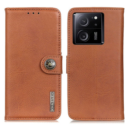 KHAZNEH เคสโทรศัพท์หนังพลิกหนังวัว, For Xiaomi Redmi Note 13 5G Global, For Xiaomi Redmi Note 13 Pro+, For Xiaomi 13T 5G / Redmi K60 Ultra 5G, For Xiaomi Redmi 12 4G, For Xiaomi Redmi Note 12S 4G