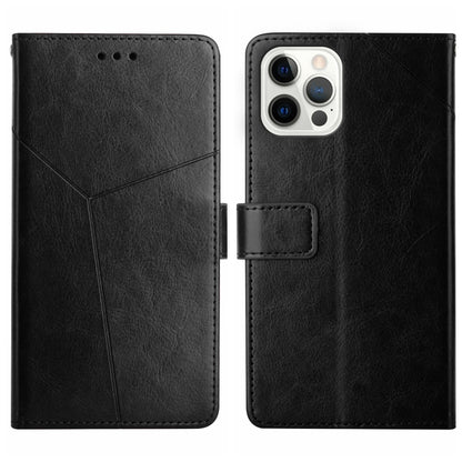 HT01 เคสโทรศัพท์หนังพลิกลายรูปตัว Y, For iPhone 15 Pro Max, For iPhone 15 Pro, For iPhone 15 Plus, For iPhone 15