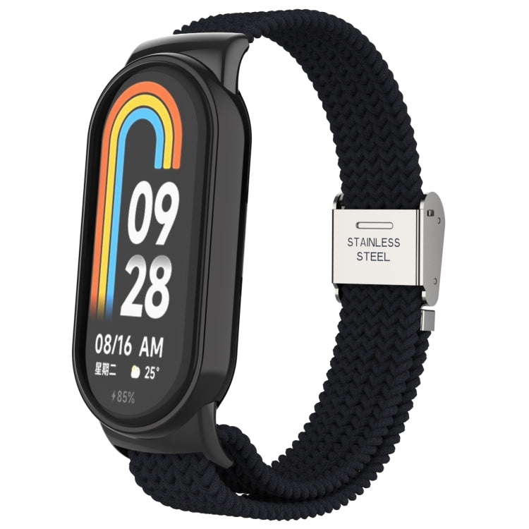 หัวโลหะ + สายนาฬิกาหัวเข็มขัดเหล็กถักไนลอนปรับได้, For Xiaomi Mi Band 8