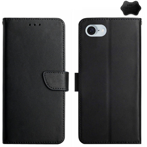 เคสโทรศัพท์พลิกหนังแท้ป้องกันลายนิ้วมือ, For iPhone 17e / 16e, For iPhone 16 Pro Max, For iPhone 16 Pro, For iPhone 16 Plus, For iPhone 16, For iPhone 15 Pro Max, For iPhone 15 Pro, For iPhone 15 Plus, For iPhone 15