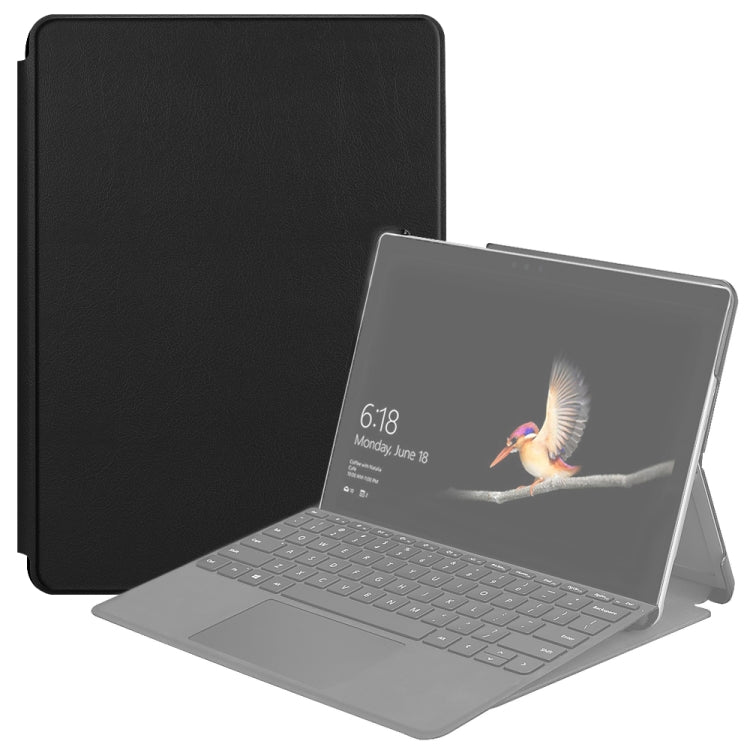 สำหรับ Microsoft Surface Go 2 / Surface Go Voltage ซองหนังพลิกแนวนอนพื้นผิวยืดหยุ่นพร้อมตัวยึด