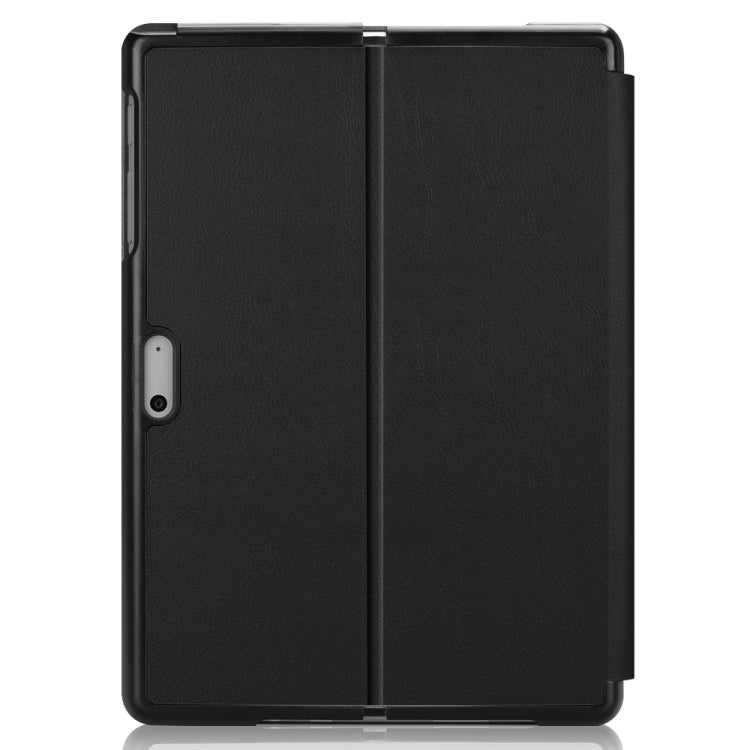 สำหรับ Microsoft Surface Go 2 / Surface Go Voltage ซองหนังพลิกแนวนอนพื้นผิวยืดหยุ่นพร้อมตัวยึด
