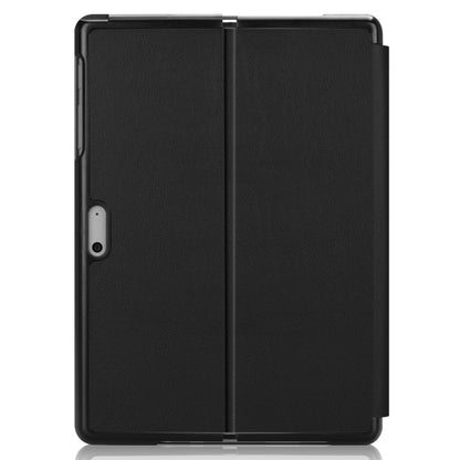 สำหรับ Microsoft Surface Go 2 / Surface Go Voltage ซองหนังพลิกแนวนอนพื้นผิวยืดหยุ่นพร้อมตัวยึด