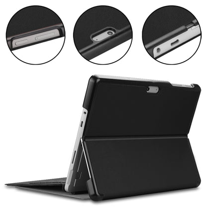 สำหรับ Microsoft Surface Go 2 / Surface Go Voltage ซองหนังพลิกแนวนอนพื้นผิวยืดหยุ่นพร้อมตัวยึด