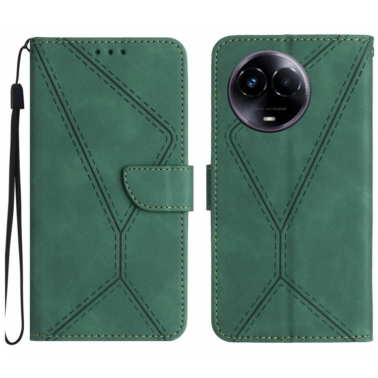 เย็บเคสโทรศัพท์หนังนูน, For Realme C63 5G, For Realme 12 5G Global, For Realme 12+ Global, For Realme 12 Pro/12 Pro+ Global, For Realme C67 4G, For Realme 11 5G Global, For Realme C53, For Realme 11 4G Global