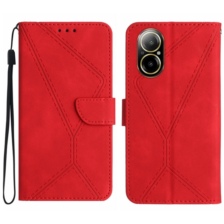 เย็บเคสโทรศัพท์หนังนูน, For Realme C63 5G, For Realme 12 5G Global, For Realme 12+ Global, For Realme 12 Pro/12 Pro+ Global, For Realme C67 4G, For Realme 11 5G Global, For Realme C53, For Realme 11 4G Global