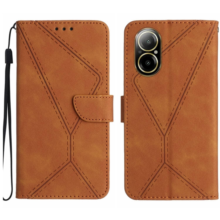 เย็บเคสโทรศัพท์หนังนูน, For Realme C63 5G, For Realme 12 5G Global, For Realme 12+ Global, For Realme 12 Pro/12 Pro+ Global, For Realme C67 4G, For Realme 11 5G Global, For Realme C53, For Realme 11 4G Global