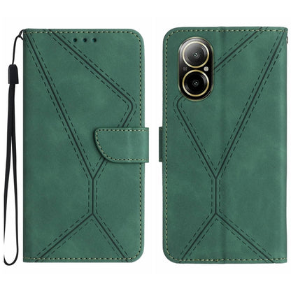 เย็บเคสโทรศัพท์หนังนูน, For Realme C63 5G, For Realme 12 5G Global, For Realme 12+ Global, For Realme 12 Pro/12 Pro+ Global, For Realme C67 4G, For Realme 11 5G Global, For Realme C53, For Realme 11 4G Global