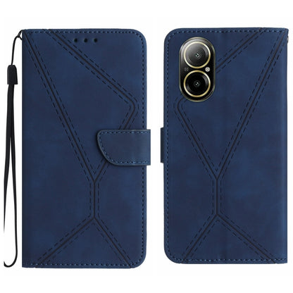 เย็บเคสโทรศัพท์หนังนูน, For Realme C63 5G, For Realme 12 5G Global, For Realme 12+ Global, For Realme 12 Pro/12 Pro+ Global, For Realme C67 4G, For Realme 11 5G Global, For Realme C53, For Realme 11 4G Global