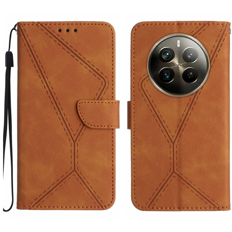 เย็บเคสโทรศัพท์หนังนูน, For Realme C63 5G, For Realme 12 5G Global, For Realme 12+ Global, For Realme 12 Pro/12 Pro+ Global, For Realme C67 4G, For Realme 11 5G Global, For Realme C53, For Realme 11 4G Global