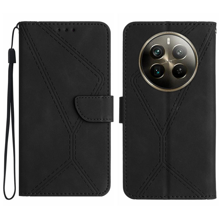 เย็บเคสโทรศัพท์หนังนูน, For Realme C63 5G, For Realme 12 5G Global, For Realme 12+ Global, For Realme 12 Pro/12 Pro+ Global, For Realme C67 4G, For Realme 11 5G Global, For Realme C53, For Realme 11 4G Global