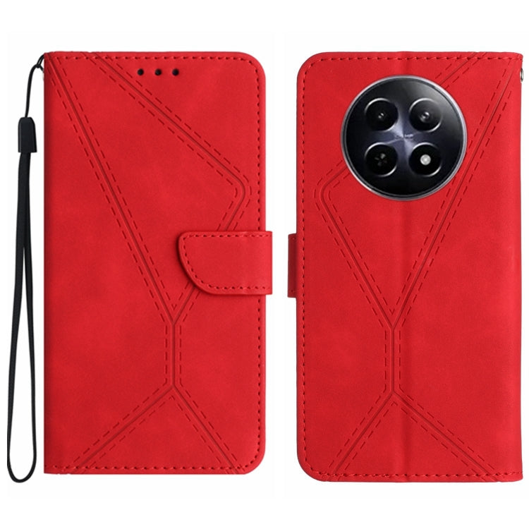 เย็บเคสโทรศัพท์หนังนูน, For Realme C63 5G, For Realme 12 5G Global, For Realme 12+ Global, For Realme 12 Pro/12 Pro+ Global, For Realme C67 4G, For Realme 11 5G Global, For Realme C53, For Realme 11 4G Global