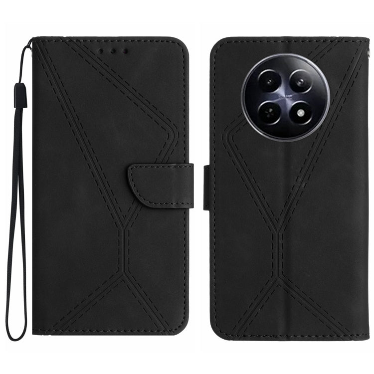 เย็บเคสโทรศัพท์หนังนูน, For Realme C63 5G, For Realme 12 5G Global, For Realme 12+ Global, For Realme 12 Pro/12 Pro+ Global, For Realme C67 4G, For Realme 11 5G Global, For Realme C53, For Realme 11 4G Global