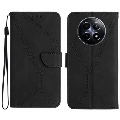 เย็บเคสโทรศัพท์หนังนูน, For Realme C63 5G, For Realme 12 5G Global, For Realme 12+ Global, For Realme 12 Pro/12 Pro+ Global, For Realme C67 4G, For Realme 11 5G Global, For Realme C53, For Realme 11 4G Global