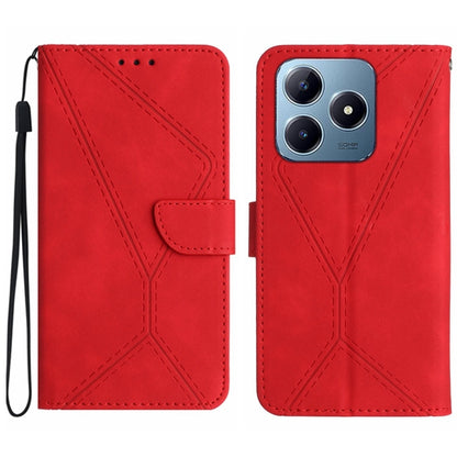 เย็บเคสโทรศัพท์หนังนูน, For Realme C75 5G, For Realme 14 5G Global / P3 5G Global, For Realme P3 Pro 5G Global, For Realme 14 Pro+ 5G, For Realme C75 4G, For Realme 13+ 5G Global, For Realme 13 Pro 5G / 13 Pro+ 5G, For Realme C63 4G Global/ C61