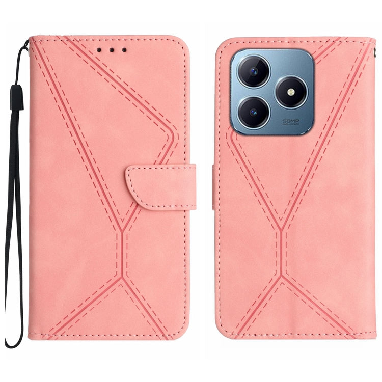 เย็บเคสโทรศัพท์หนังนูน, For Realme C75 5G, For Realme 14 5G Global / P3 5G Global, For Realme P3 Pro 5G Global, For Realme 14 Pro+ 5G, For Realme C75 4G, For Realme 13+ 5G Global, For Realme 13 Pro 5G / 13 Pro+ 5G, For Realme C63 4G Global/ C61