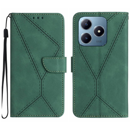เย็บเคสโทรศัพท์หนังนูน, For Realme C75 5G, For Realme 14 5G Global / P3 5G Global, For Realme P3 Pro 5G Global, For Realme 14 Pro+ 5G, For Realme C75 4G, For Realme 13+ 5G Global, For Realme 13 Pro 5G / 13 Pro+ 5G, For Realme C63 4G Global/ C61