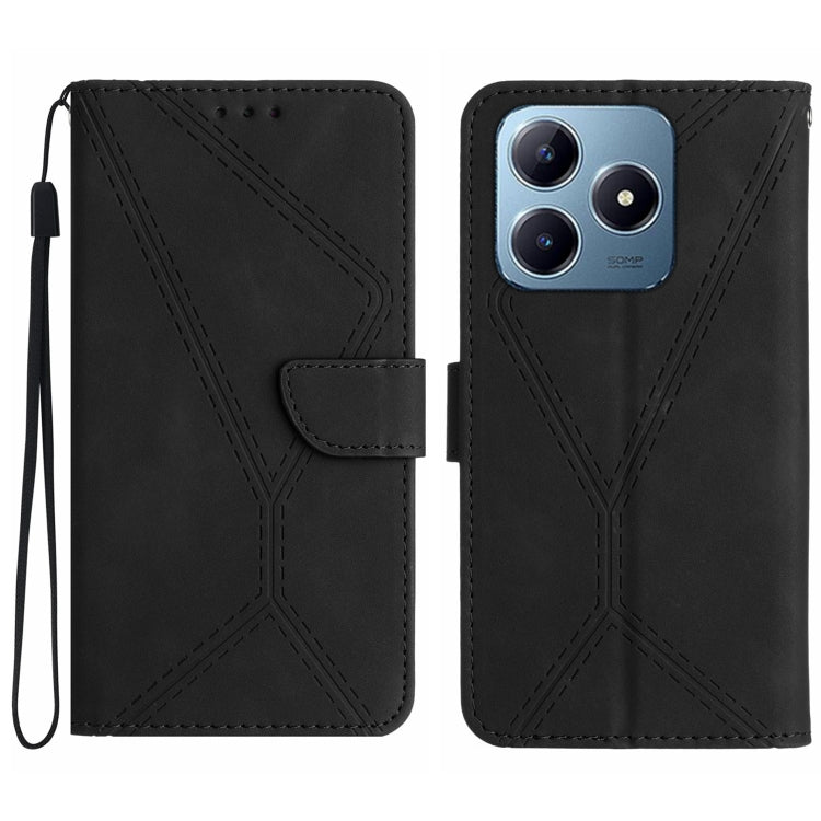 เย็บเคสโทรศัพท์หนังนูน, For Realme C75 5G, For Realme 14 5G Global / P3 5G Global, For Realme P3 Pro 5G Global, For Realme 14 Pro+ 5G, For Realme C75 4G, For Realme 13+ 5G Global, For Realme 13 Pro 5G / 13 Pro+ 5G, For Realme C63 4G Global/ C61