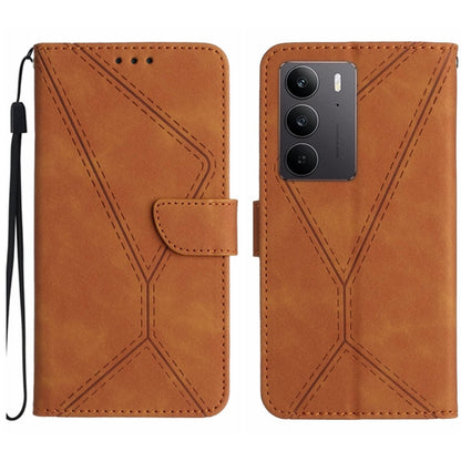 เย็บเคสโทรศัพท์หนังนูน, For Realme C75 5G, For Realme 14 5G Global / P3 5G Global, For Realme P3 Pro 5G Global, For Realme 14 Pro+ 5G, For Realme C75 4G, For Realme 13+ 5G Global, For Realme 13 Pro 5G / 13 Pro+ 5G, For Realme C63 4G Global/ C61