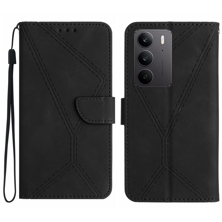 เย็บเคสโทรศัพท์หนังนูน, For Realme C75 5G, For Realme 14 5G Global / P3 5G Global, For Realme P3 Pro 5G Global, For Realme 14 Pro+ 5G, For Realme C75 4G, For Realme 13+ 5G Global, For Realme 13 Pro 5G / 13 Pro+ 5G, For Realme C63 4G Global/ C61
